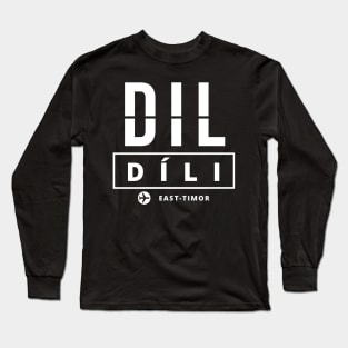 DIL - Díli airport code Long Sleeve T-Shirt